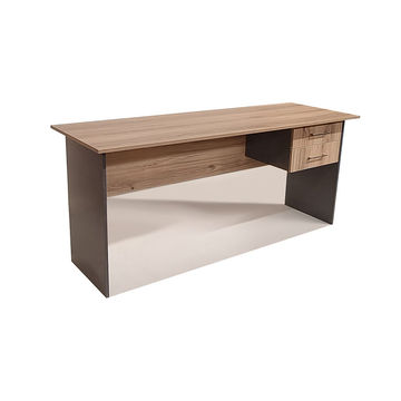 London 2 Drawer Desk 150cm - Sahara & Storm Grey