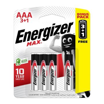 Energizer Battery Max Aaa 3 1 Free 4 Pack 4 Pack