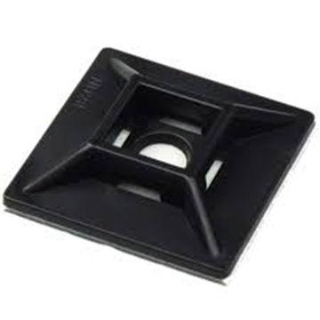 RUWAG Mount Pad Cable Ties Black 28mm x 28mm  ( Pack of 10 )