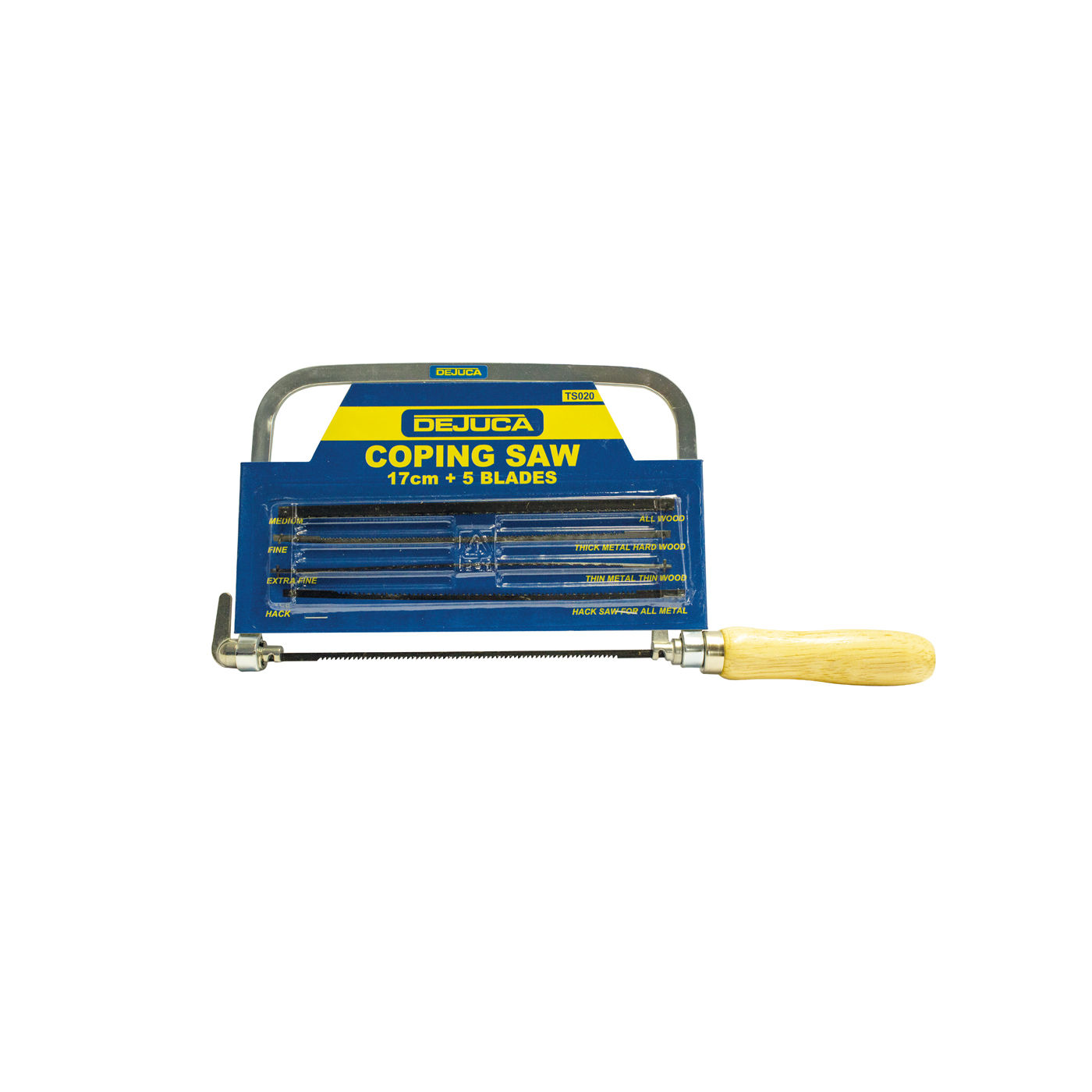 Dejuca - Coping Saw + 5 Blades - Card - 2 Pack