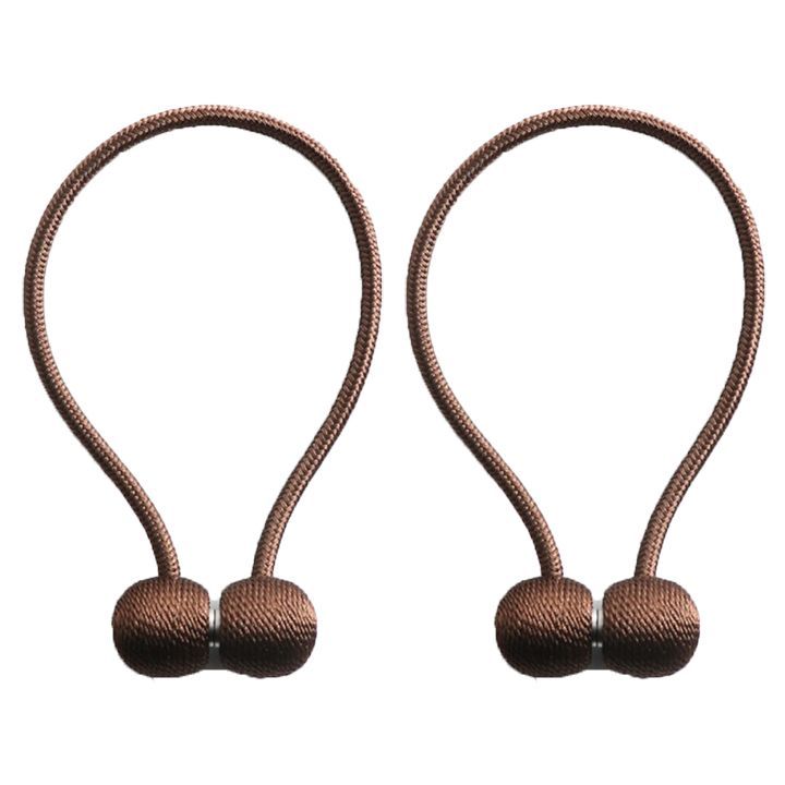 Matoc Magnetic Curtain Tieback - Ball - Brown