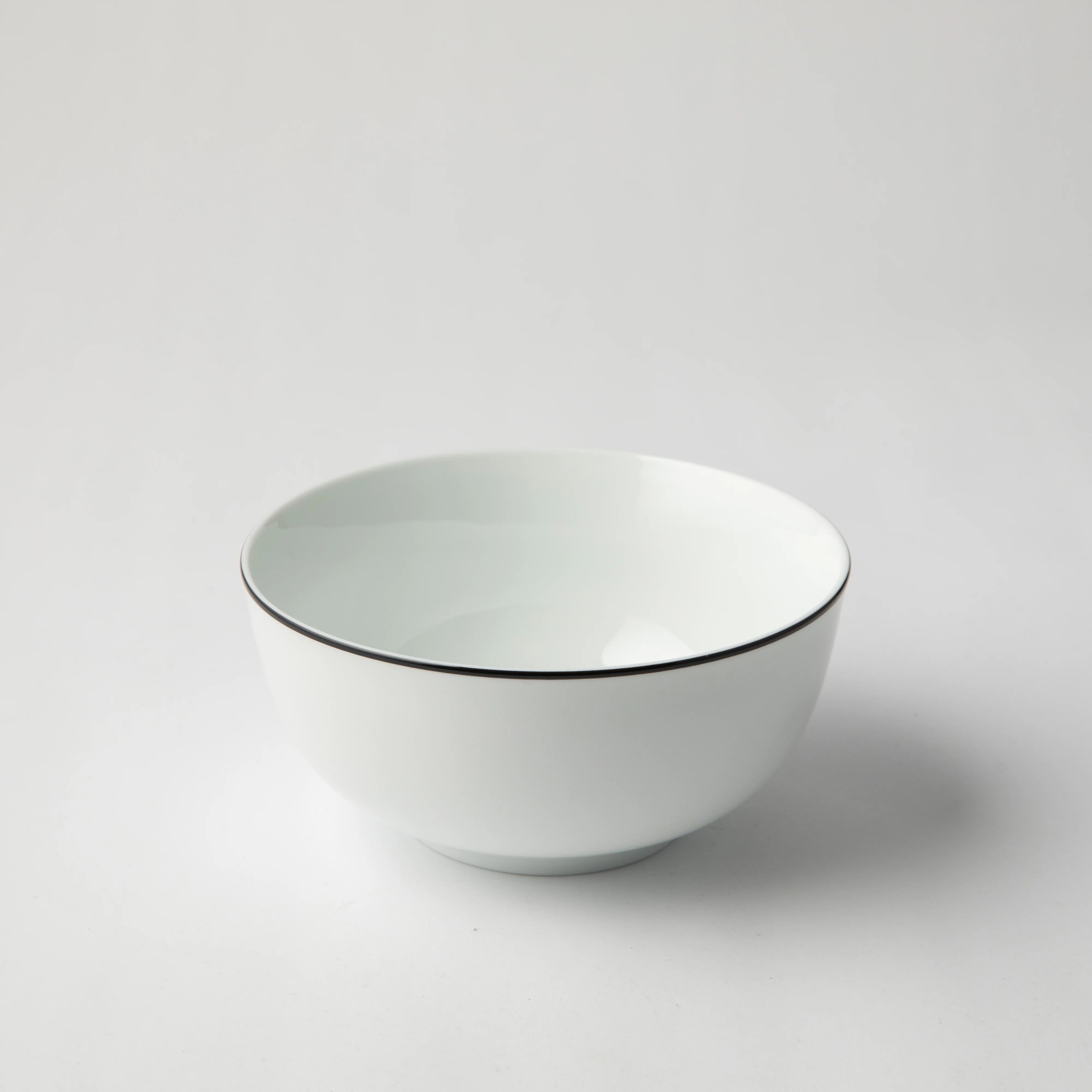 Jenna Clifford - Premium Porcelain Cereal Bowl With Black Band Set of 4