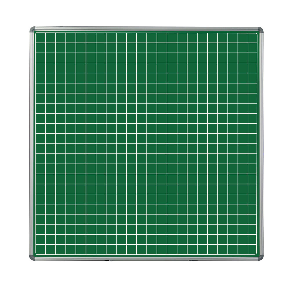 Educational Board Non-Magnetic Chalkboard (1220*1220 - Chalk Squares - Side Panel - Option A)