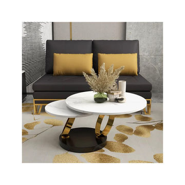 KC FURN-Sintered Stone Motion Coffee Table (gold)