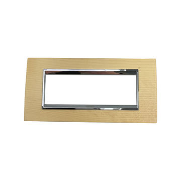 ACDC - Gewiss CHORUS LUX 6-Gang Cover Plate (Maple Wood)