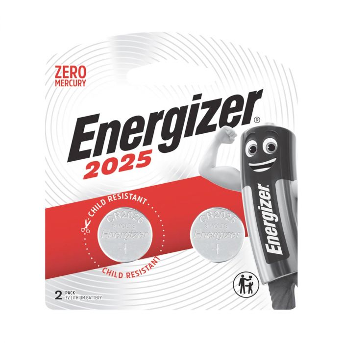 Energizer - Button Battery 3V 2025 2Pack - 10 Pack