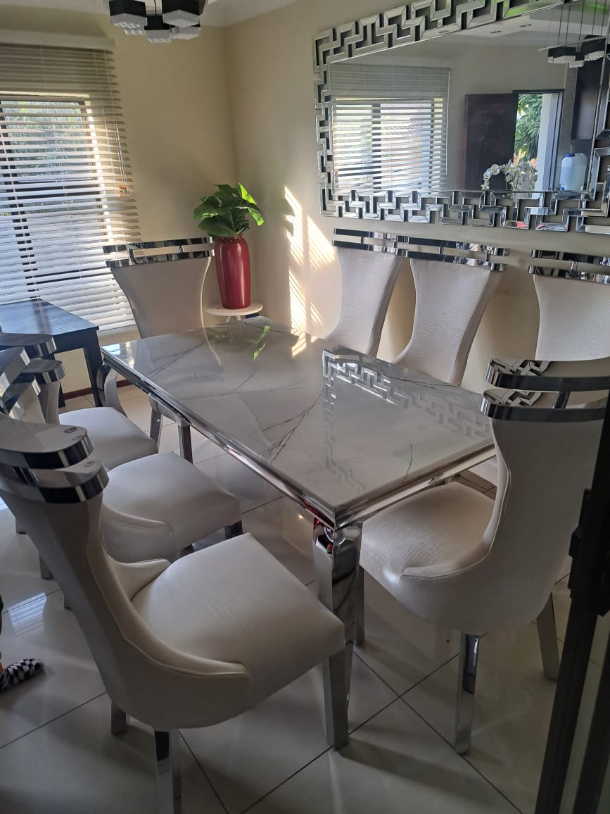 8 Seater Stainless Steel Dining Room Suite