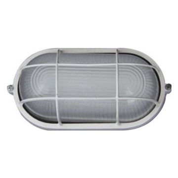 230VAC 12W White LED Cage Bulkhead 6000K 283x162x140mm IP5