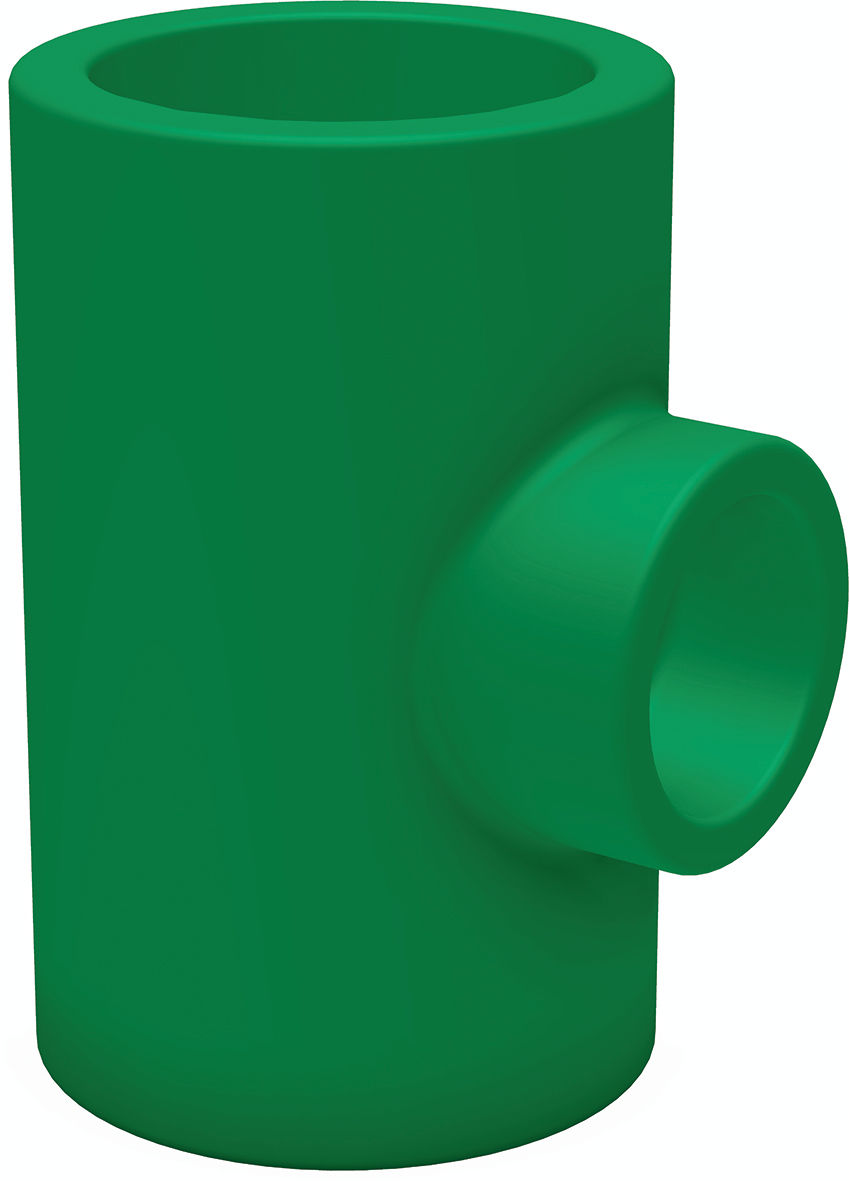 PPR EDT 20 x 25 x 20mm Green Fusion Reducing Tee