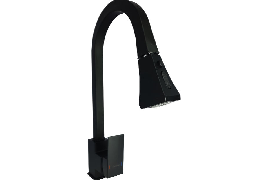 Devario Méline Kitchen Tap With Pull Out Top -  Matt Black