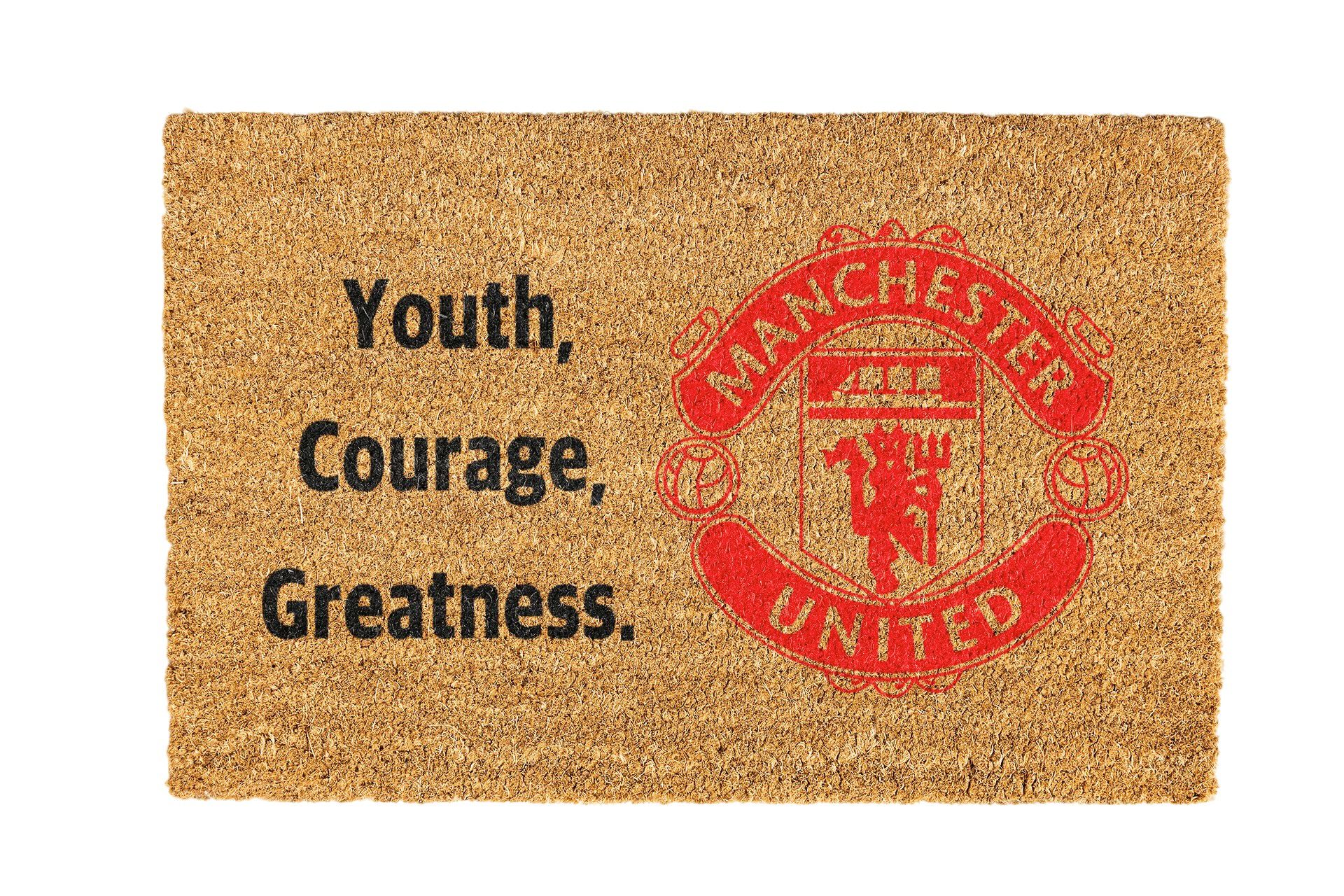 Manchester United Coir Doormat Design 700 x 400mm