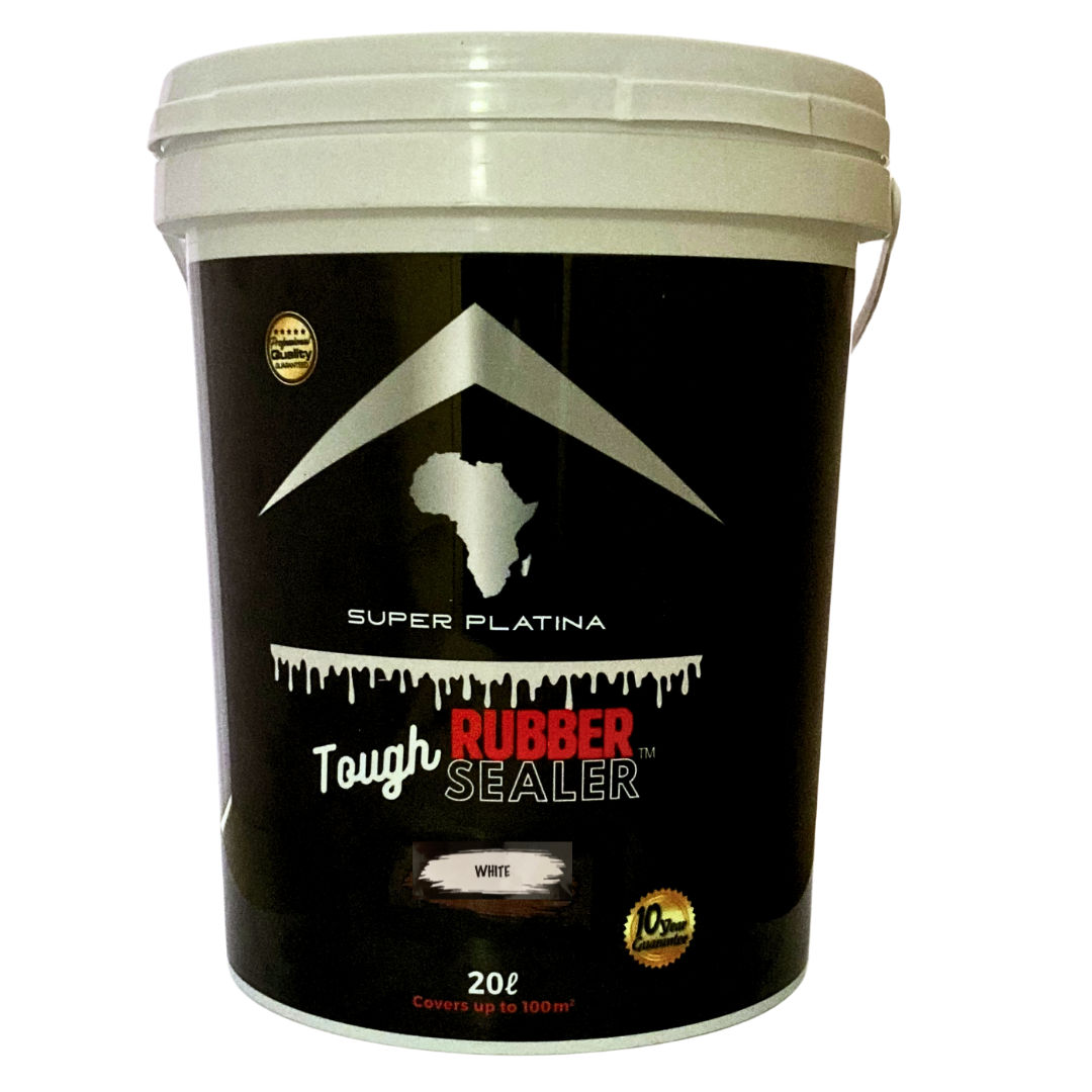 ToughSealer Liquid Rubber - Waterproof Your Roof - Tough Rubber Sealer 20L - White - 20.0 L
