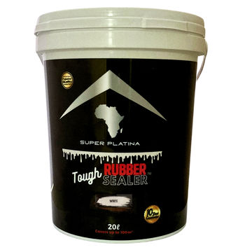 ToughSealer Liquid Rubber - Waterproof Your Roof - Tough Rubber Sealer 20L - White - 20.0 L