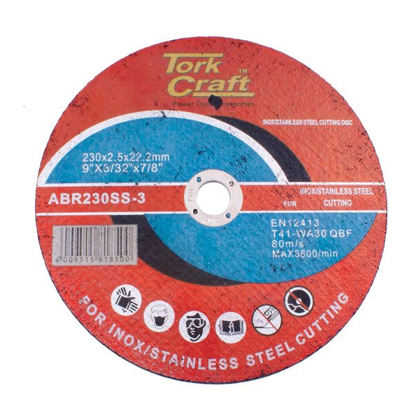 Cutting Disc Stainless Steel 230x2.5 22.22mm - 6 Pack