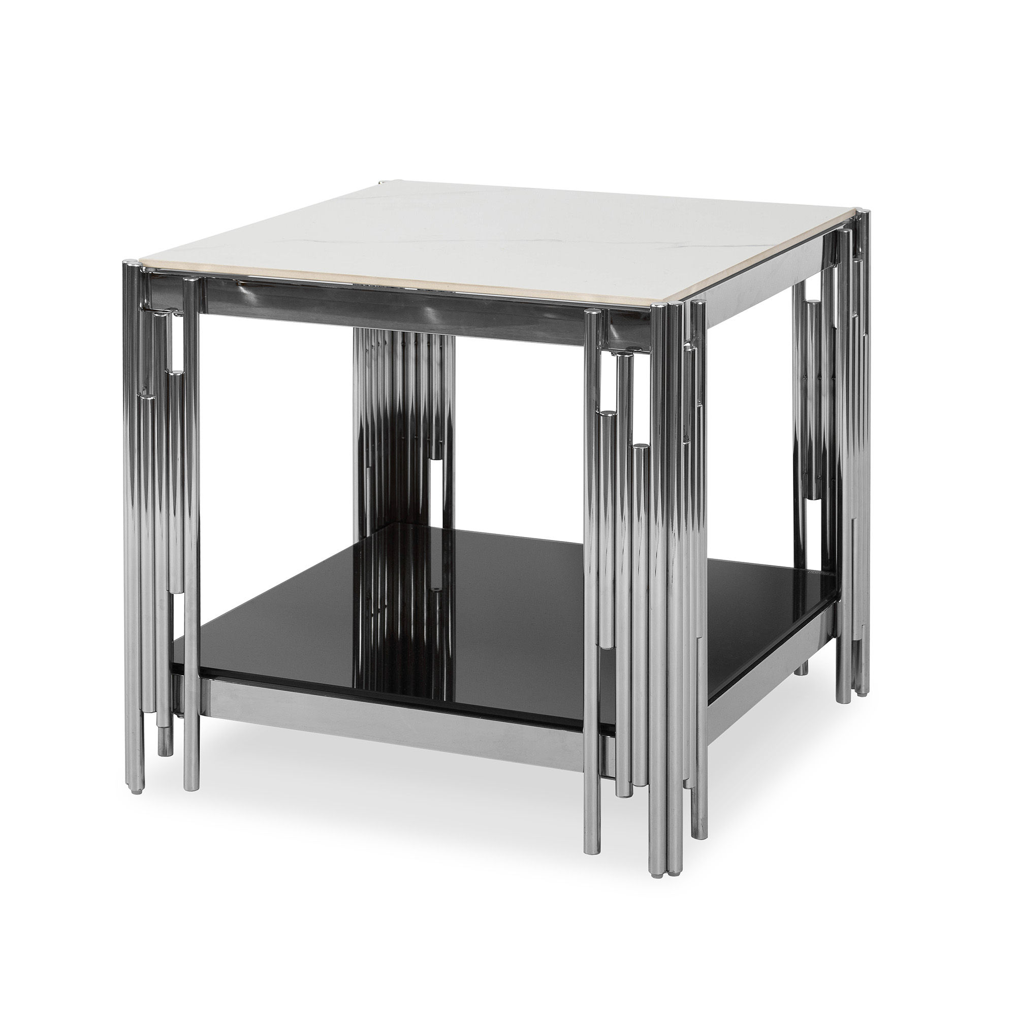 GOF Furniture - Remi Silver Side Table