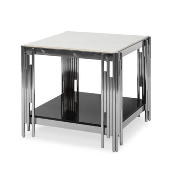 GOF Furniture - Remi Silver Side Table
