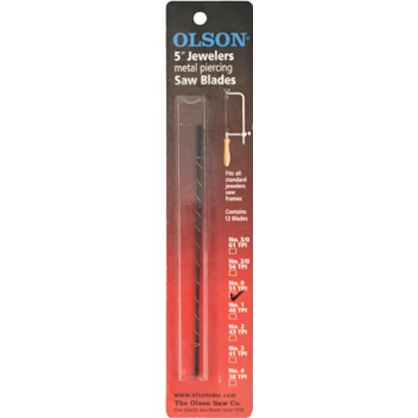 SCROLL SAW BLADES 25TPI METAL CUTTING 12/PK