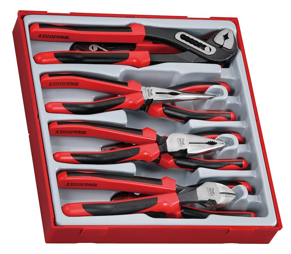 8PC Plier Set With Tpr Grip