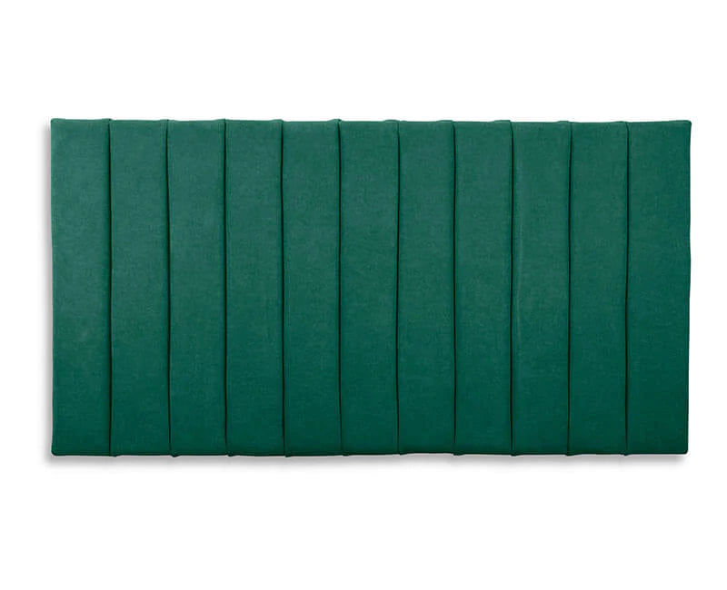 Tracy Panel Velvet Headboard - Green - Queen