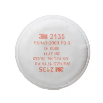 3M2135(2040/2091) Part Filter P100/P3 70071091709 (Smoke) - 4 Pack
