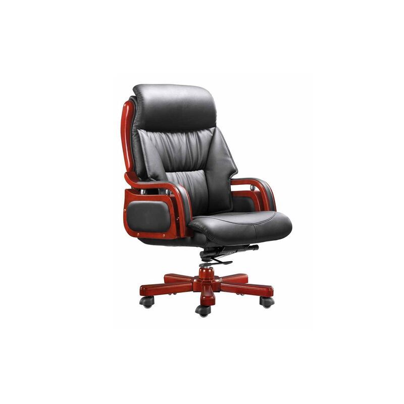 High Black Leather Executive Chair