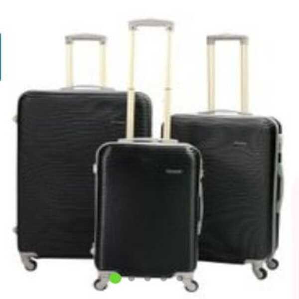 Expert Travel Ware 3 Piece Luggage Set  Black