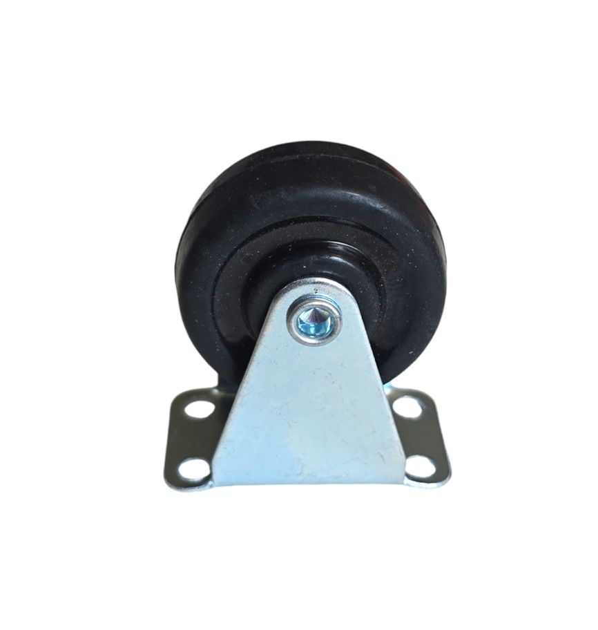 Trolley Wheel - Castor Wheel Rubber 40mm - Fixed