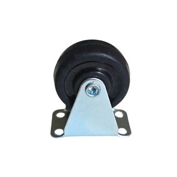 Trolley Wheel - Castor Wheel Rubber 40mm - Fixed