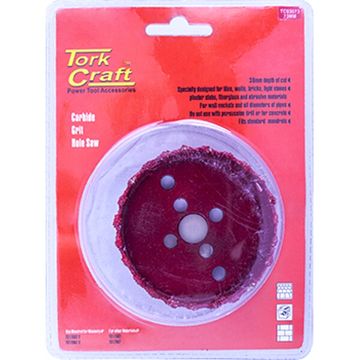 Hole Saw Carbide Grit 73Mm - Red