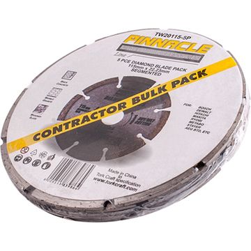 Diamond Blade Seg 115Mm Pinnacle ( 5 Pack )