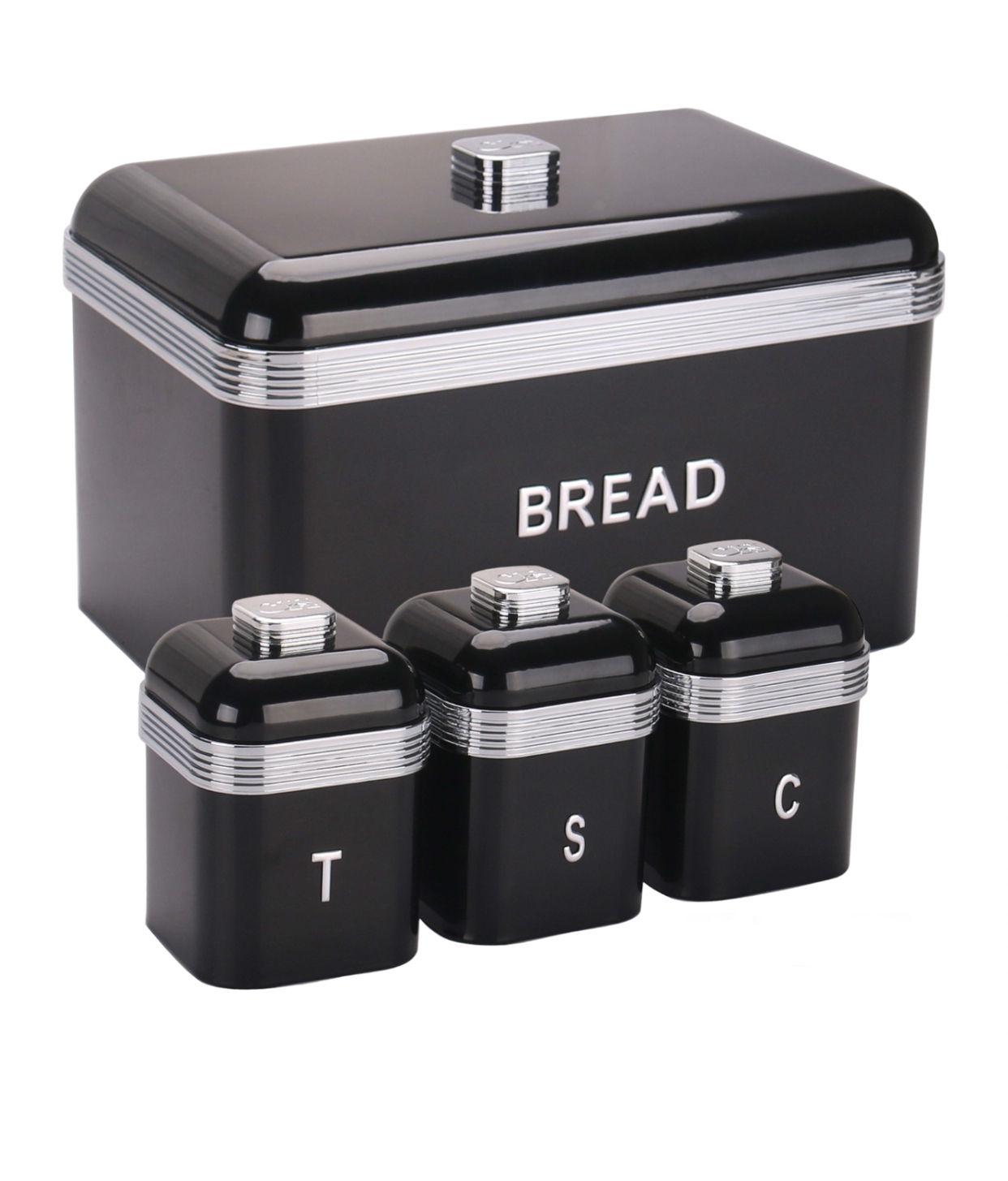 Retro deluxe 4pc bread bin and canister set | LEROY MERLIN South Africa