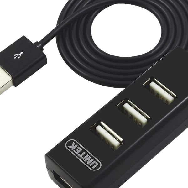 Unitek 4-Port Usb2.0 Hub With 80Cm Cable