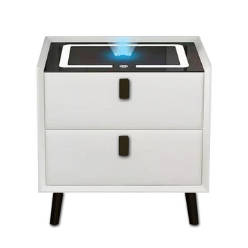 Modern Intelligent Bedside Table White