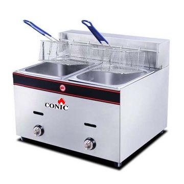 Conic Double Tank Gas Fryer