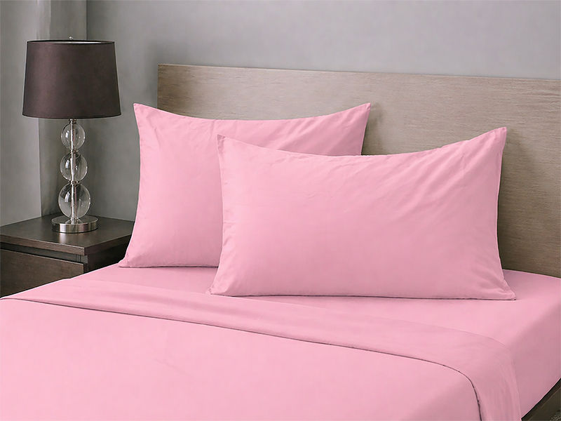 Everyday Collection Pillow Cover Set - 90GSM - Pink Frosting - King - (1set)