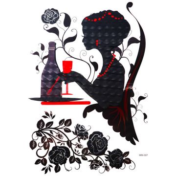 5D Wall Art Decadent Lady Sticker Sheet