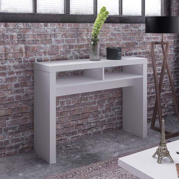 Click Furniture Vegas Console Table White