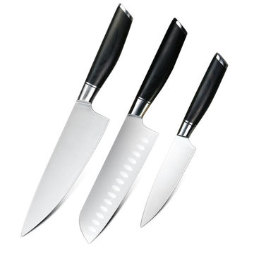 Lifespace Classic Japanese Chef Knife Set in a Gift Box - Petty, Santoku & Chef