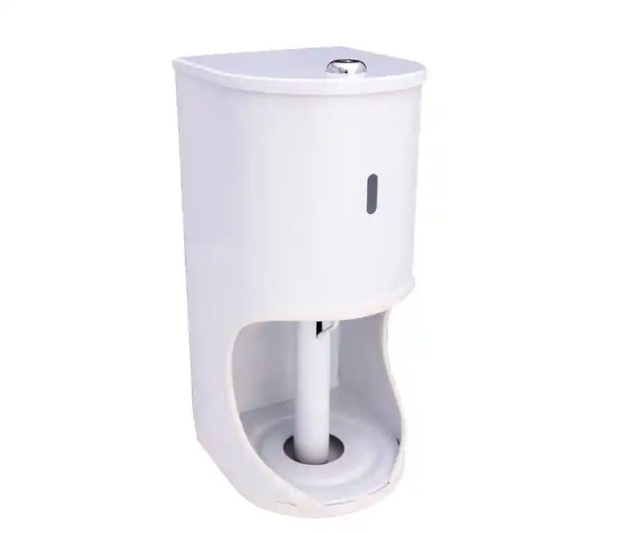 TR2 Toilet Roll Holder Lockable- Mild Steel White