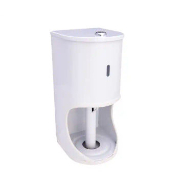TR2 Toilet Roll Holder Lockable- Mild Steel White