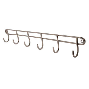 6 Hook Utility Rack, Stainless Steel