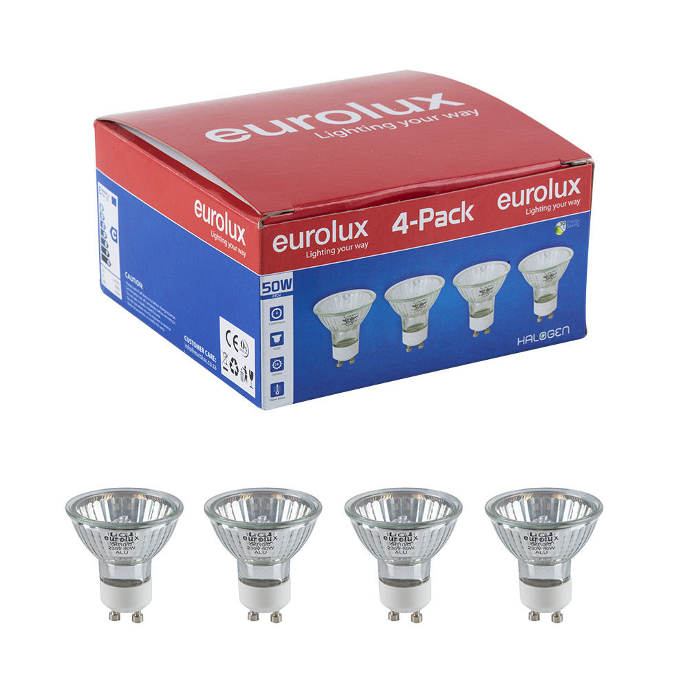 Eurolux Halogen Ceramic Base GU10 50w 4Piece LEROY MERLIN