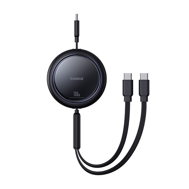 Baseus Bright Mirror Series One-for-Two Cable Type C 100W 1m - Black