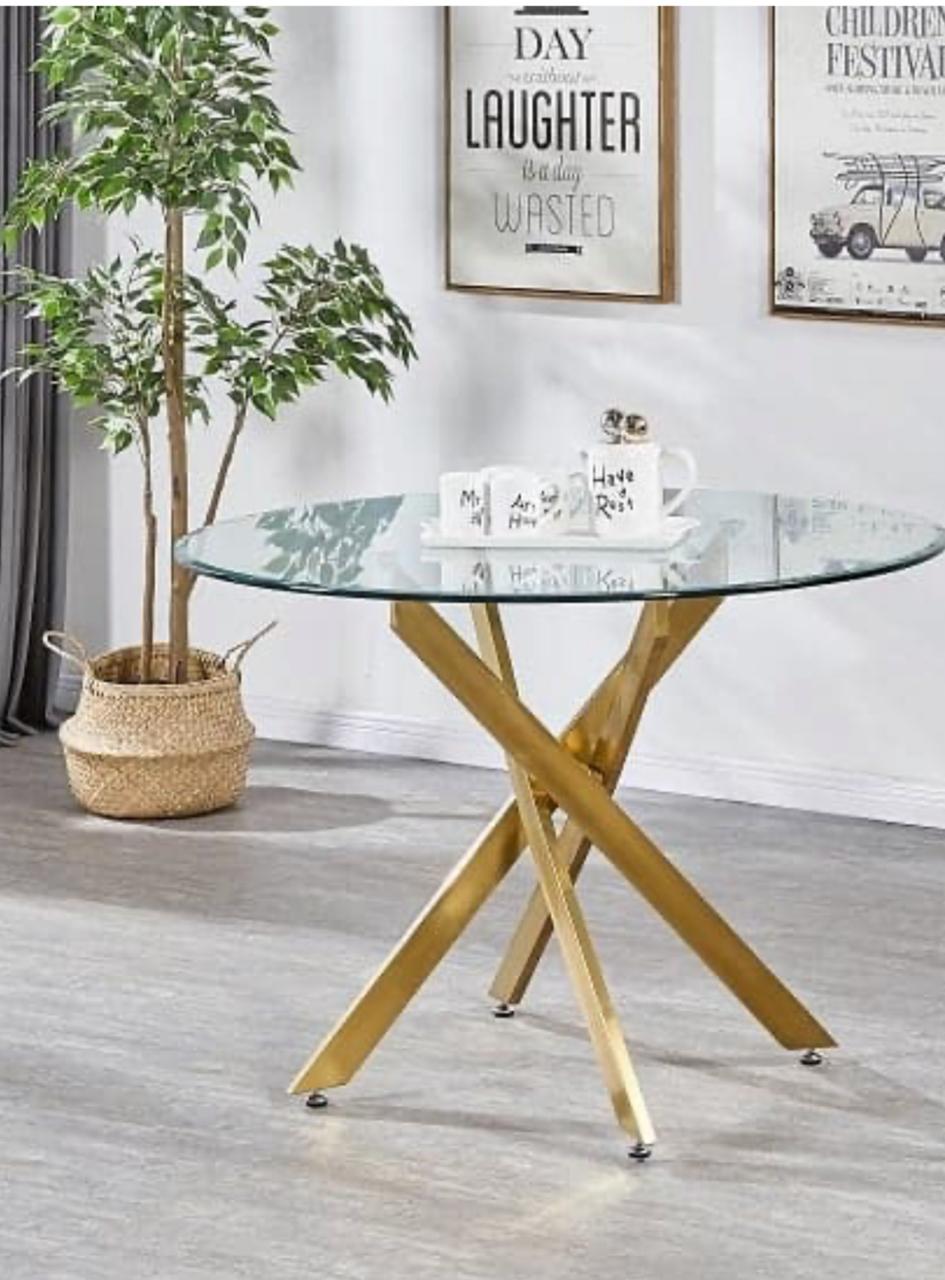 Giselle 160cm 6- seater round dinning table
