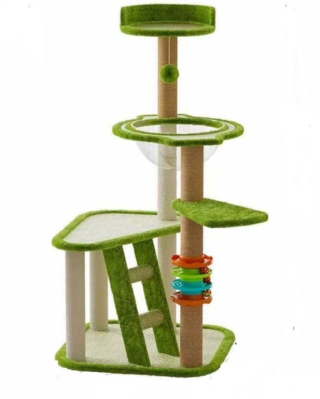Multi-Level Cat Tree with Scratching Posts, Platforms and Toys