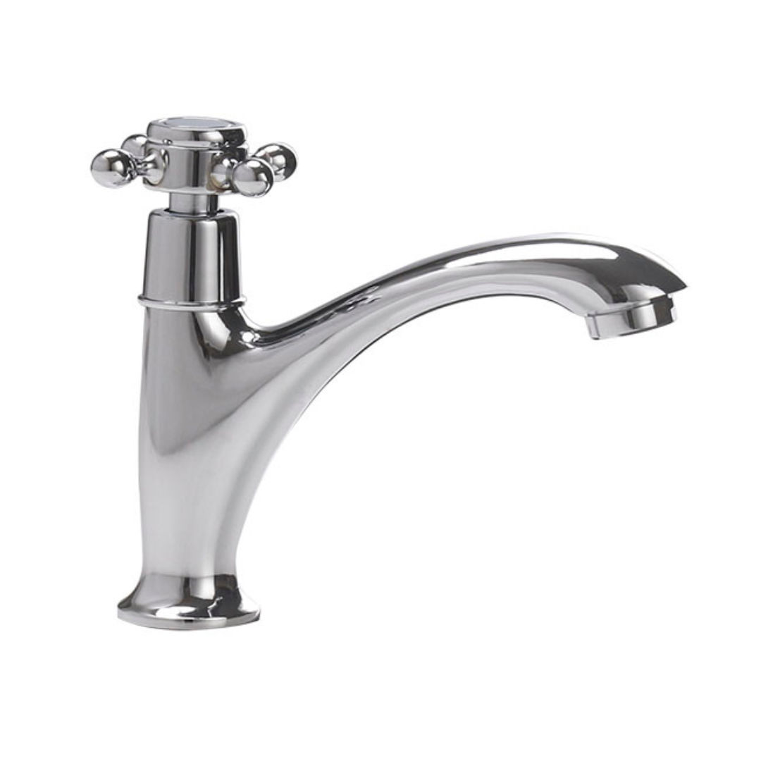 Trendy Taps Premium Quality Chrome Deck Mounted Pillar Tap