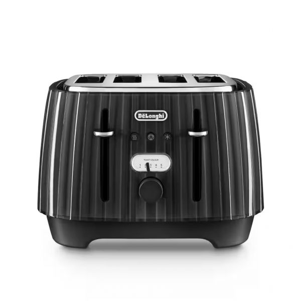 DeLonghi Ballerina 4 Slice toaster - Furnace Black CTD4003.BK