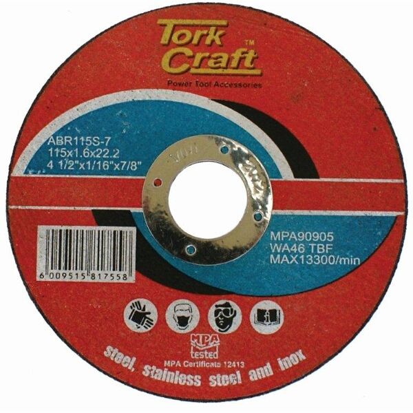 Cutting Disc Steel Amp Ss 115x1.6x22.2mm - 10 Pack