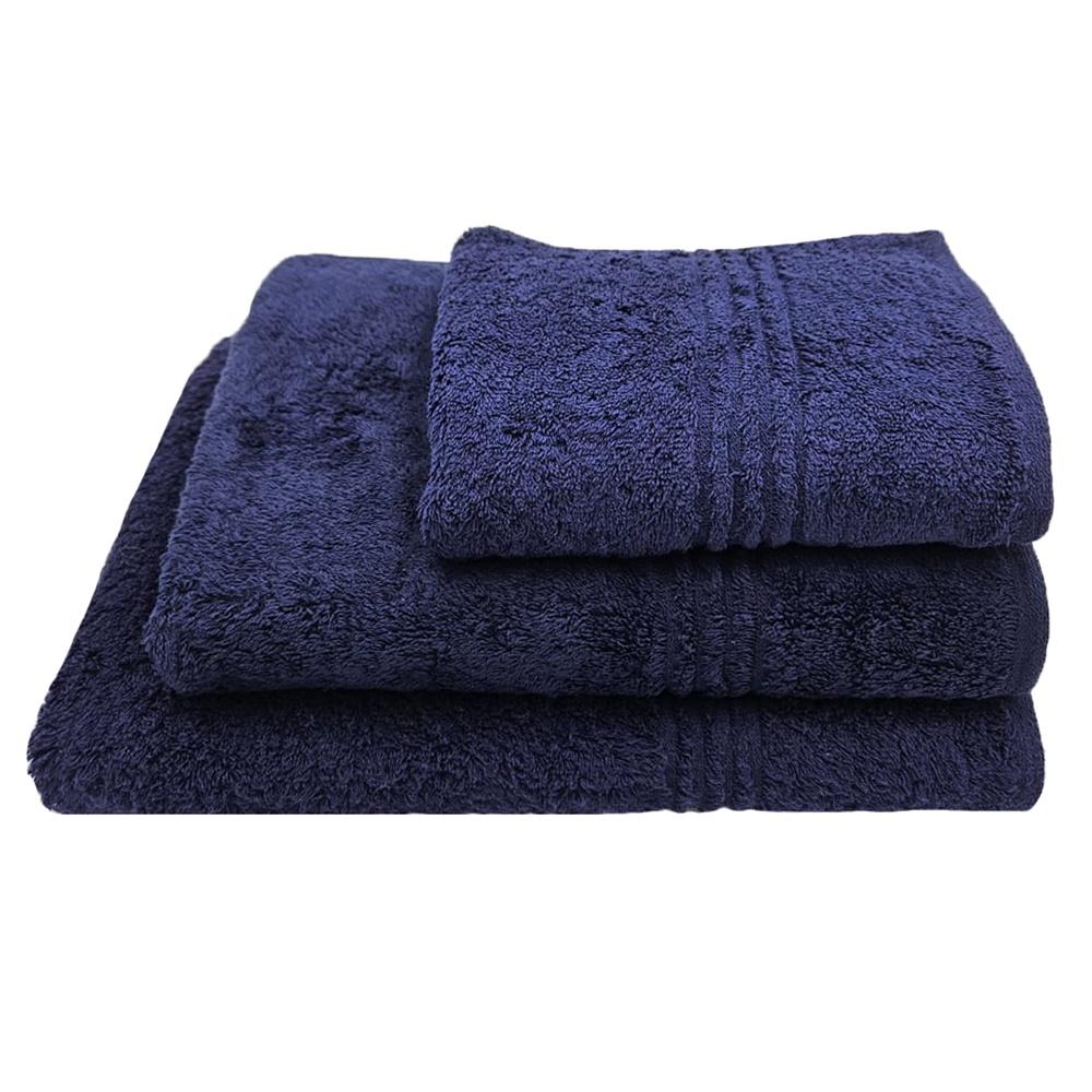 Glodina Black Label Luxury Marathon Snag Proof 550gsm -1 HandTowel, 1 BathTowel, 1 BathSheet -Navy
