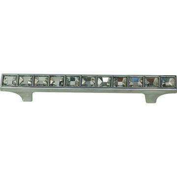 Chrome cupboard handle with diamante's